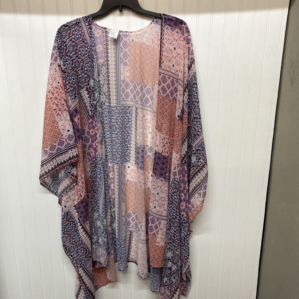 SHORT SLEEVE SHEER CARDIGAN