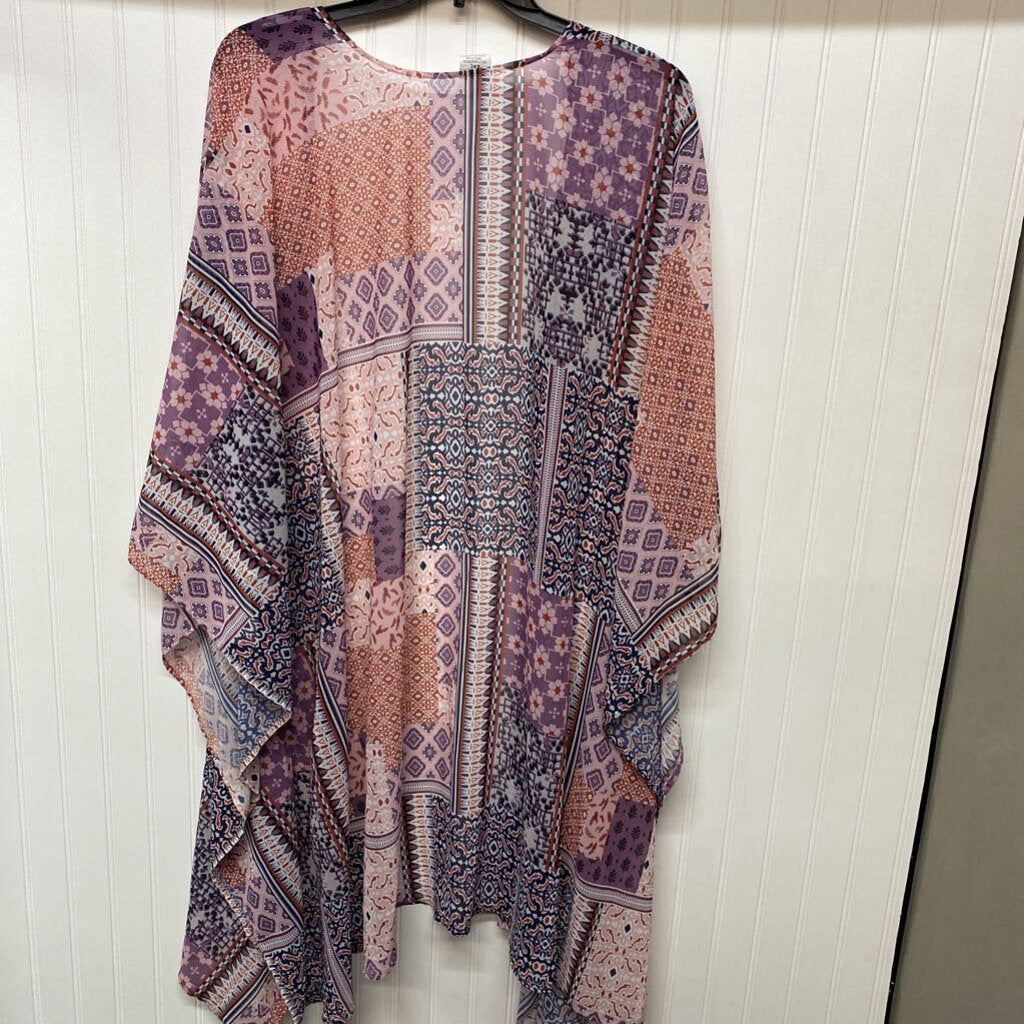 SHORT SLEEVE SHEER CARDIGAN