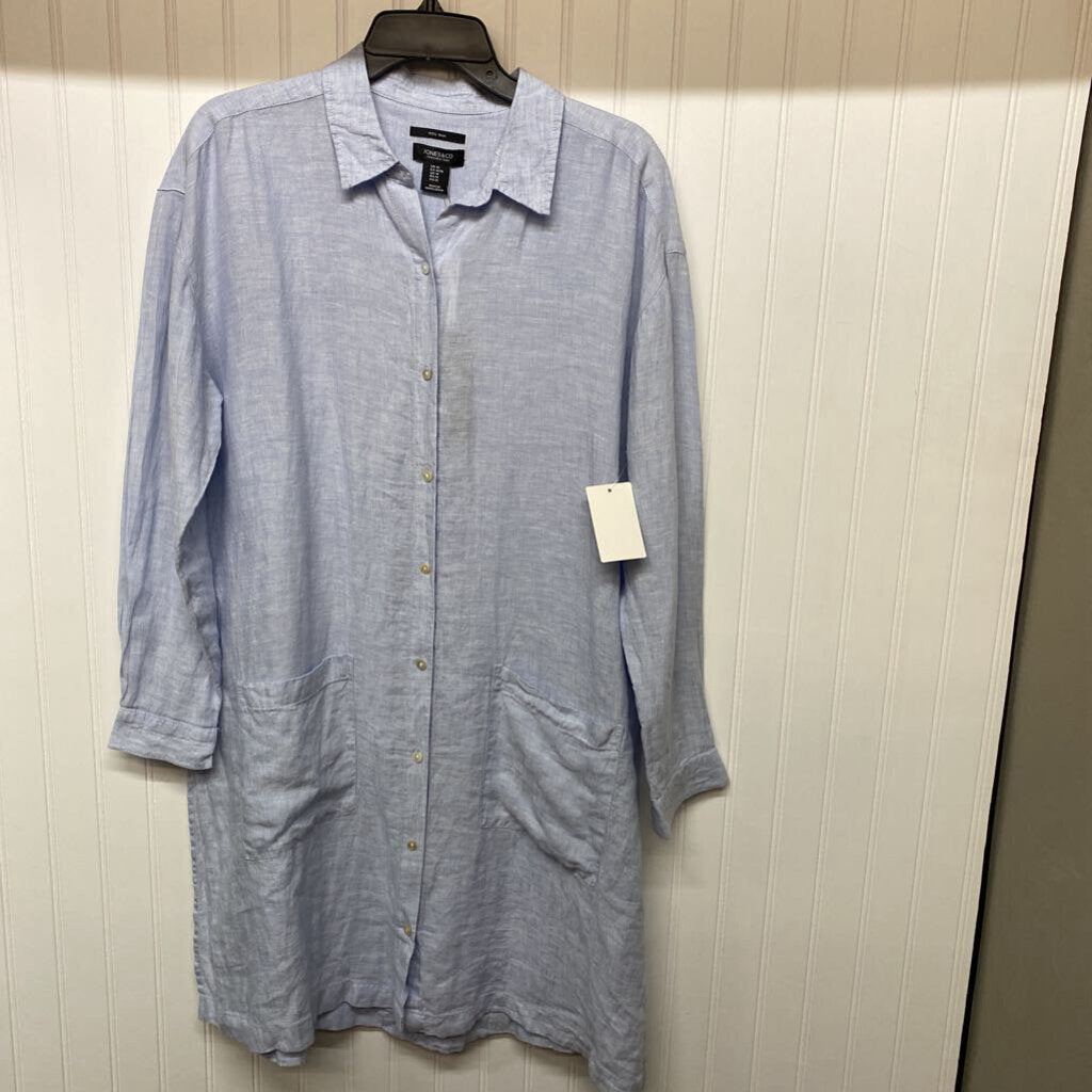 LONG SLEEVE LINEN DRESS