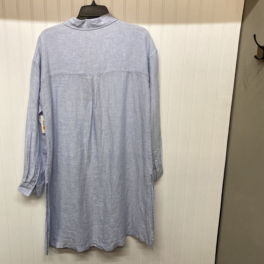 LONG SLEEVE LINEN DRESS