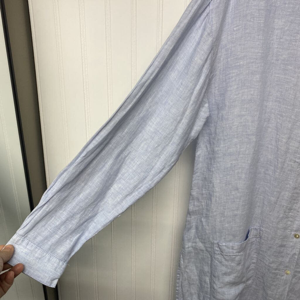 LONG SLEEVE LINEN DRESS