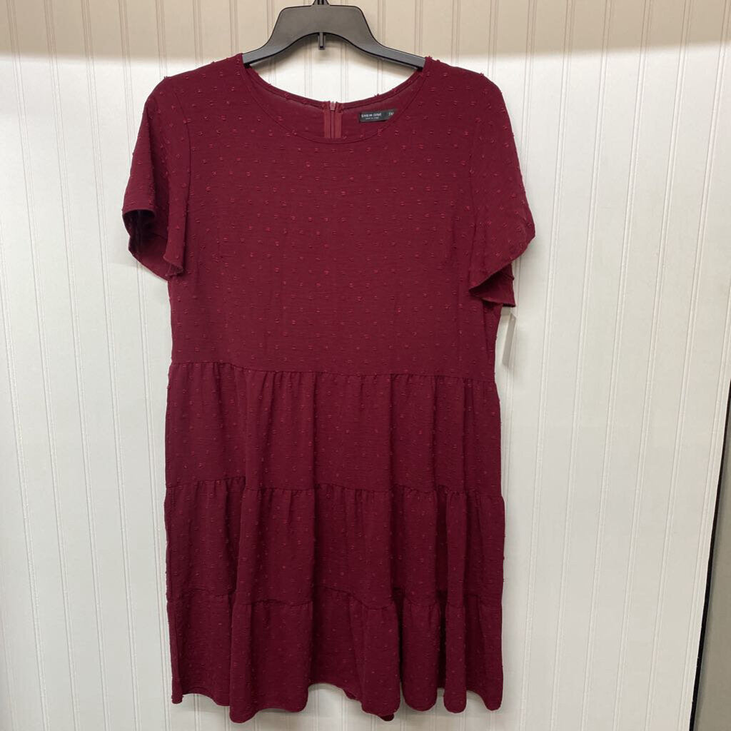 SHORT SLEEVE SHORT DRESS
