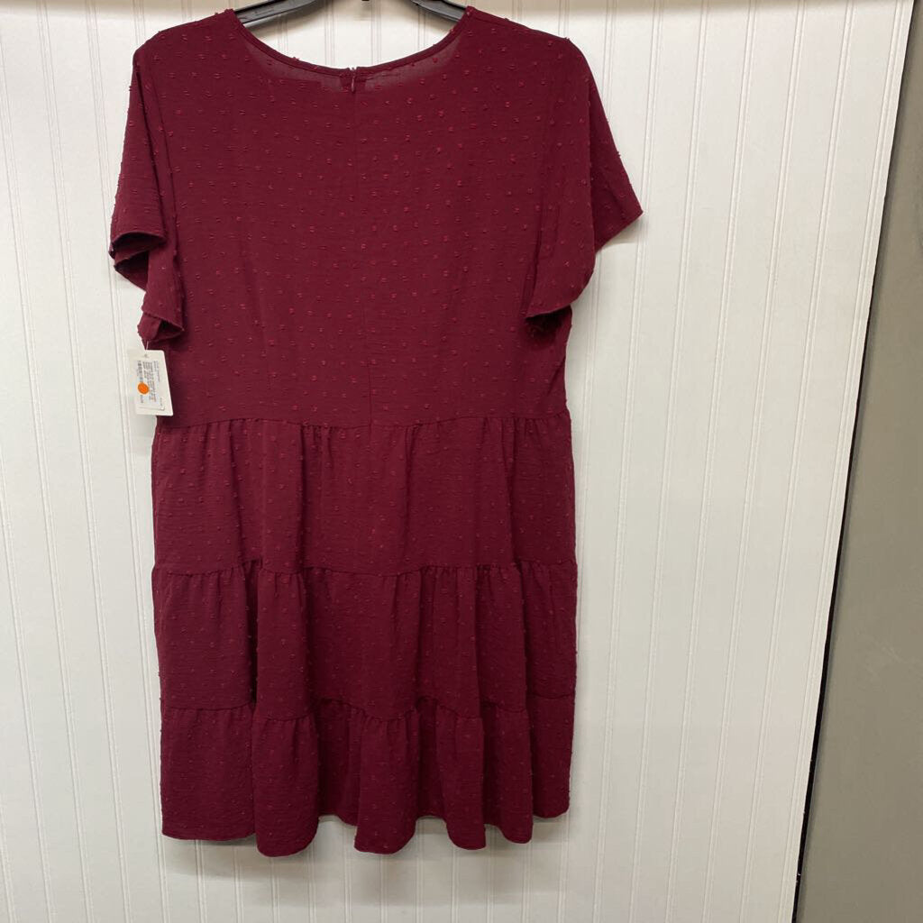 SHORT SLEEVE SHORT DRESS