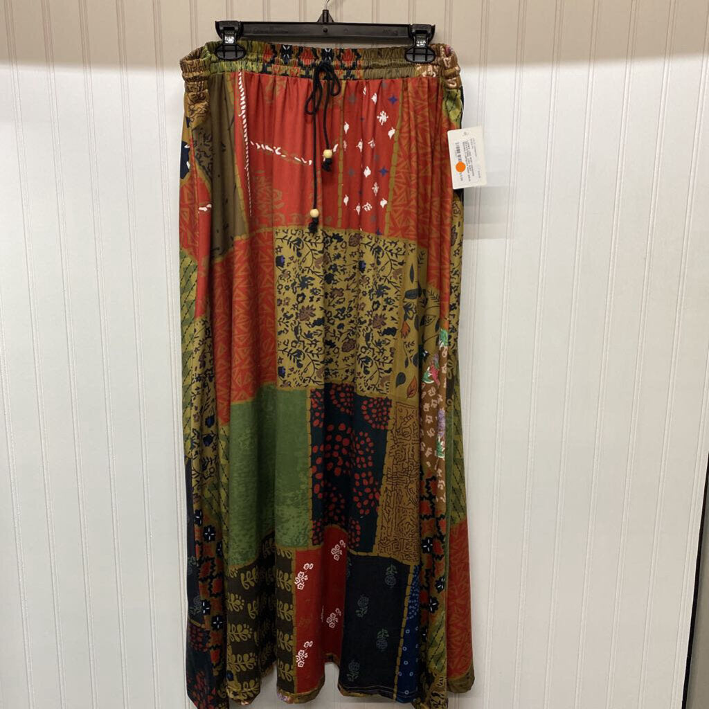 DRAWSTRING LONG SKIRT