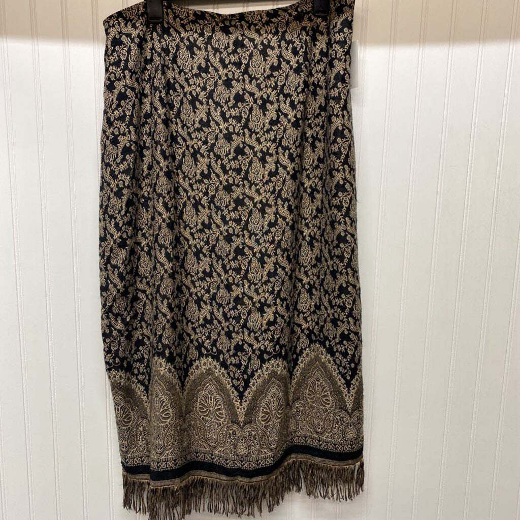 FRINGED LONG SKIRT