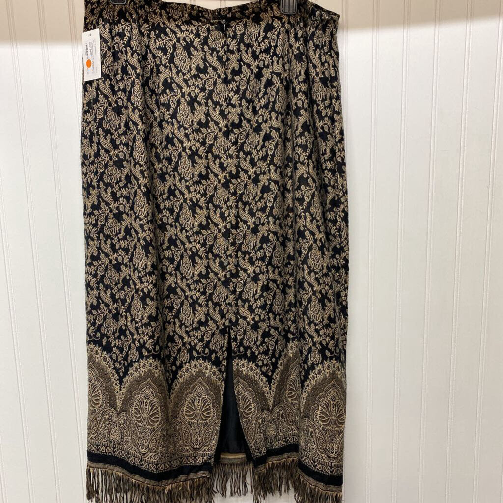 FRINGED LONG SKIRT