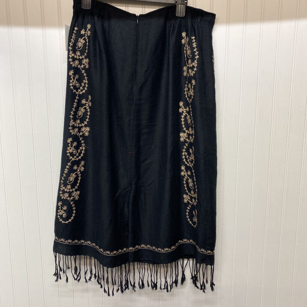 FRINGED LONG SKIRT