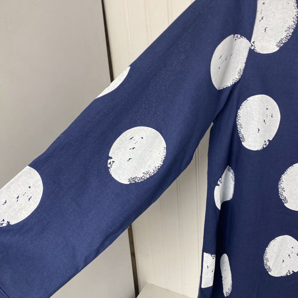 POLKA DOT LINEN LONG SLEEVED