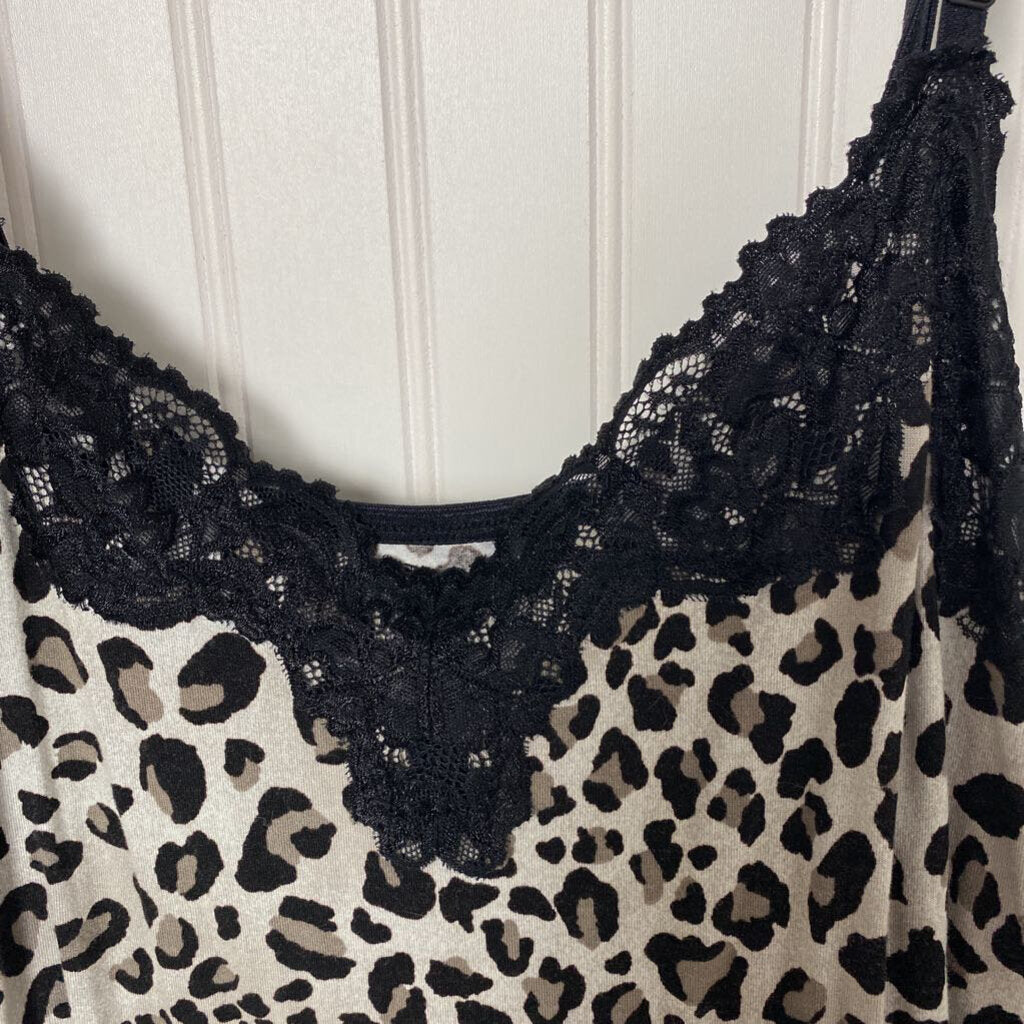 CHEETA LACE CAMI