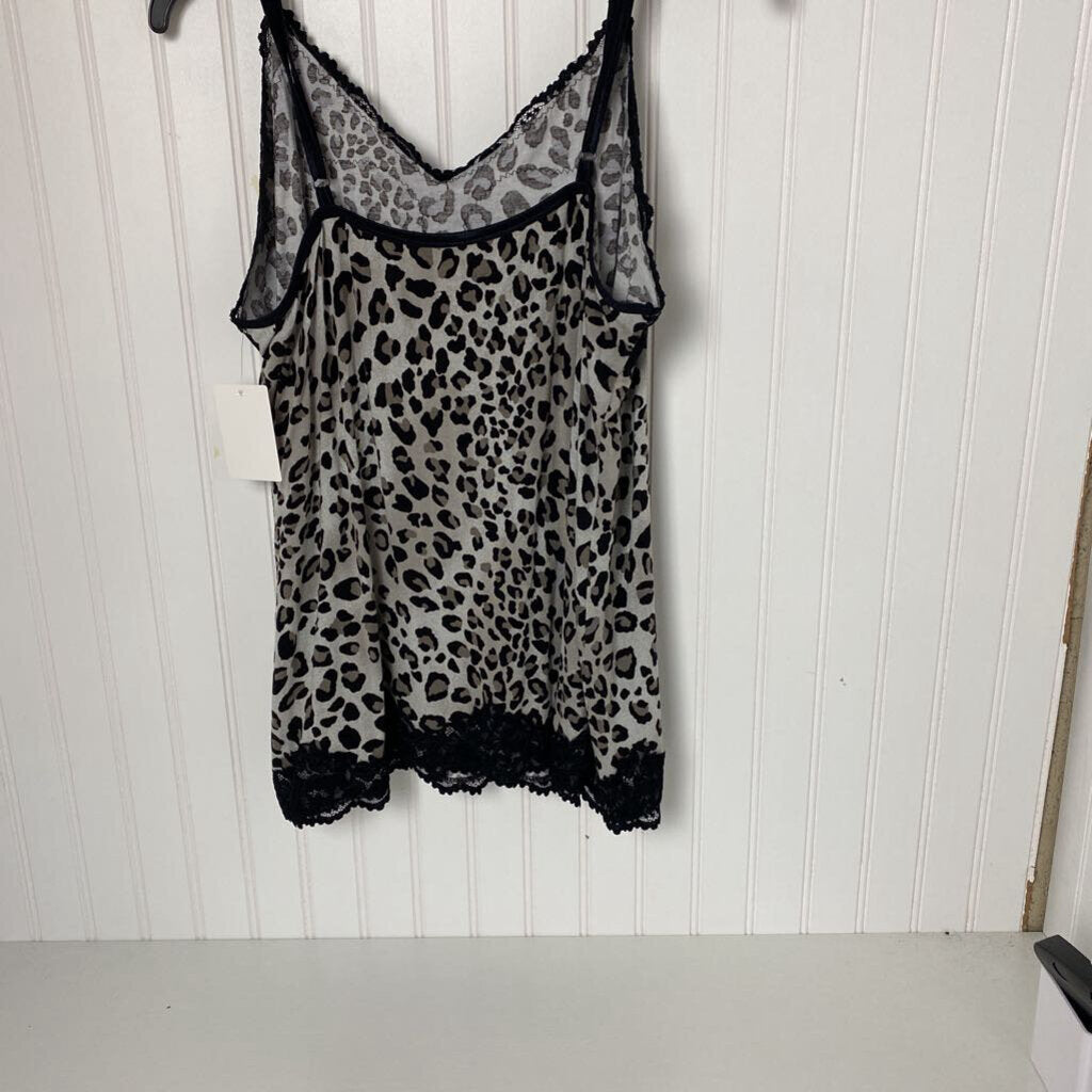 CHEETA LACE CAMI