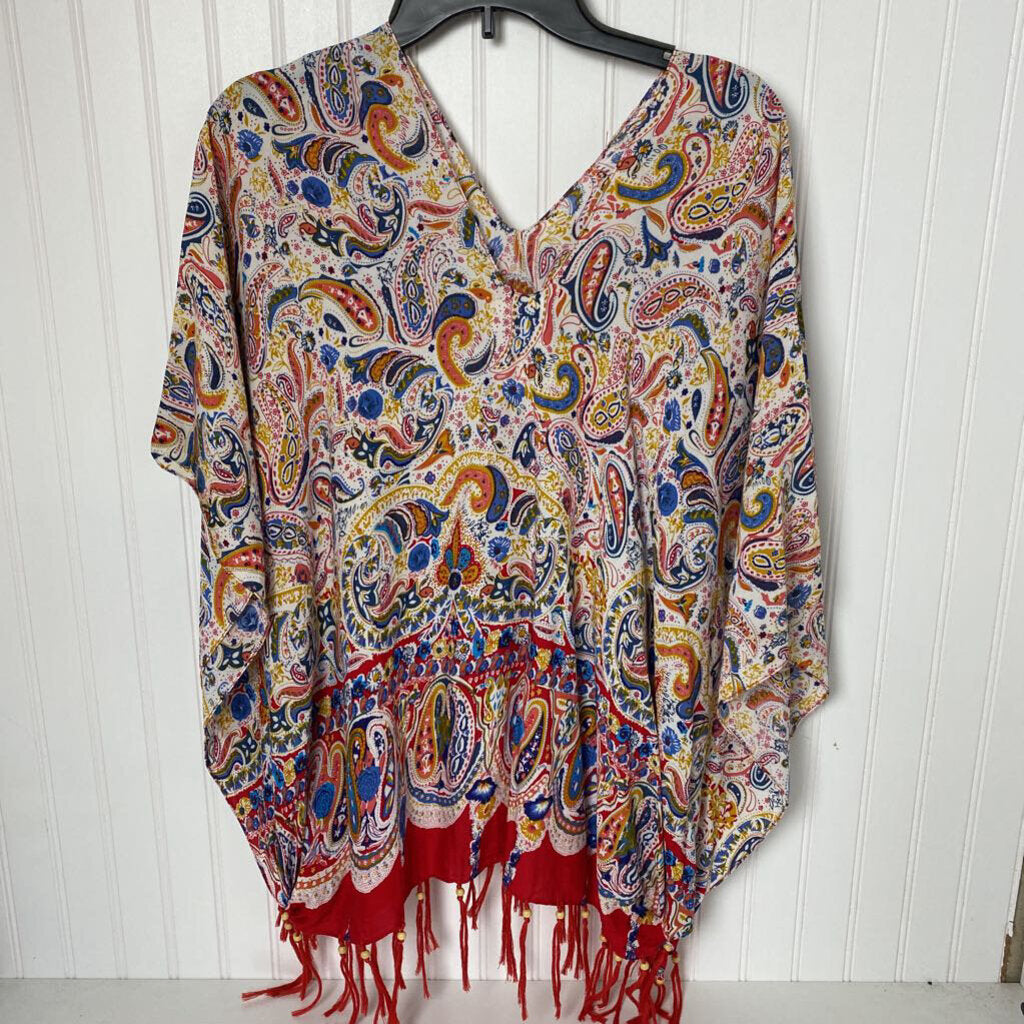 FRINGED PONCHO