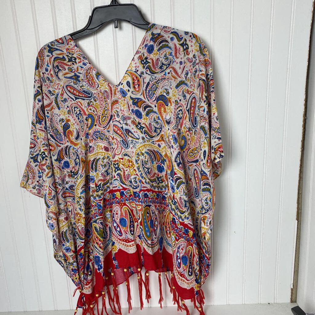 FRINGED PONCHO