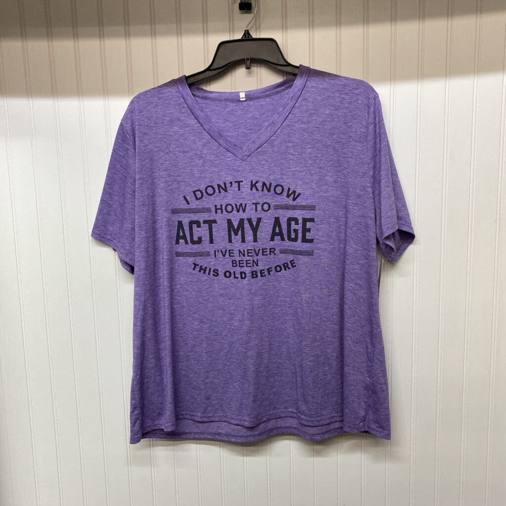 PURPLE GRAPHIC T