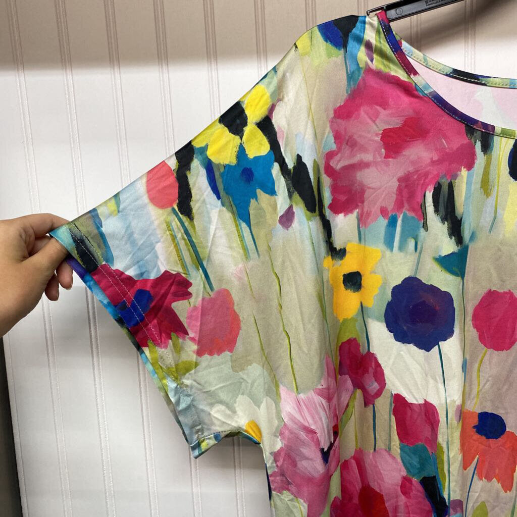 FLORAL PRINT DRESS SHIRT