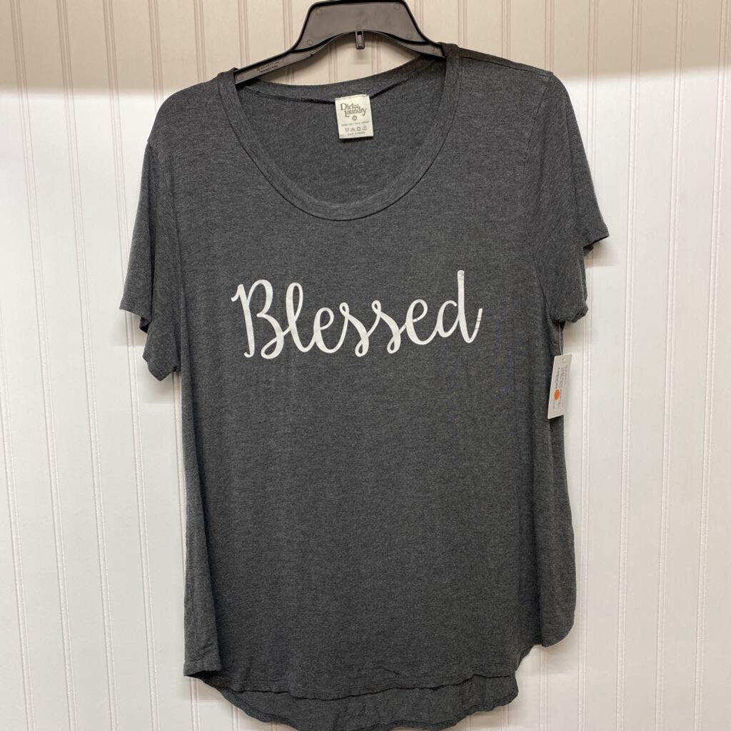 GRAY GRAPHIC T
