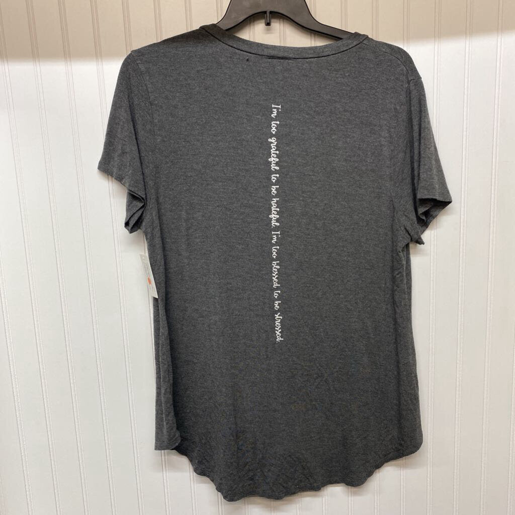 GRAY GRAPHIC T