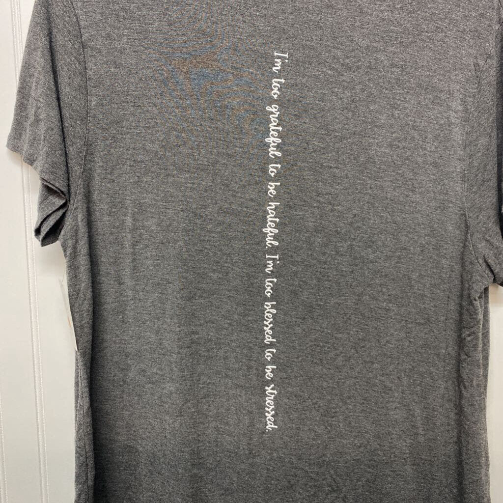 GRAY GRAPHIC T