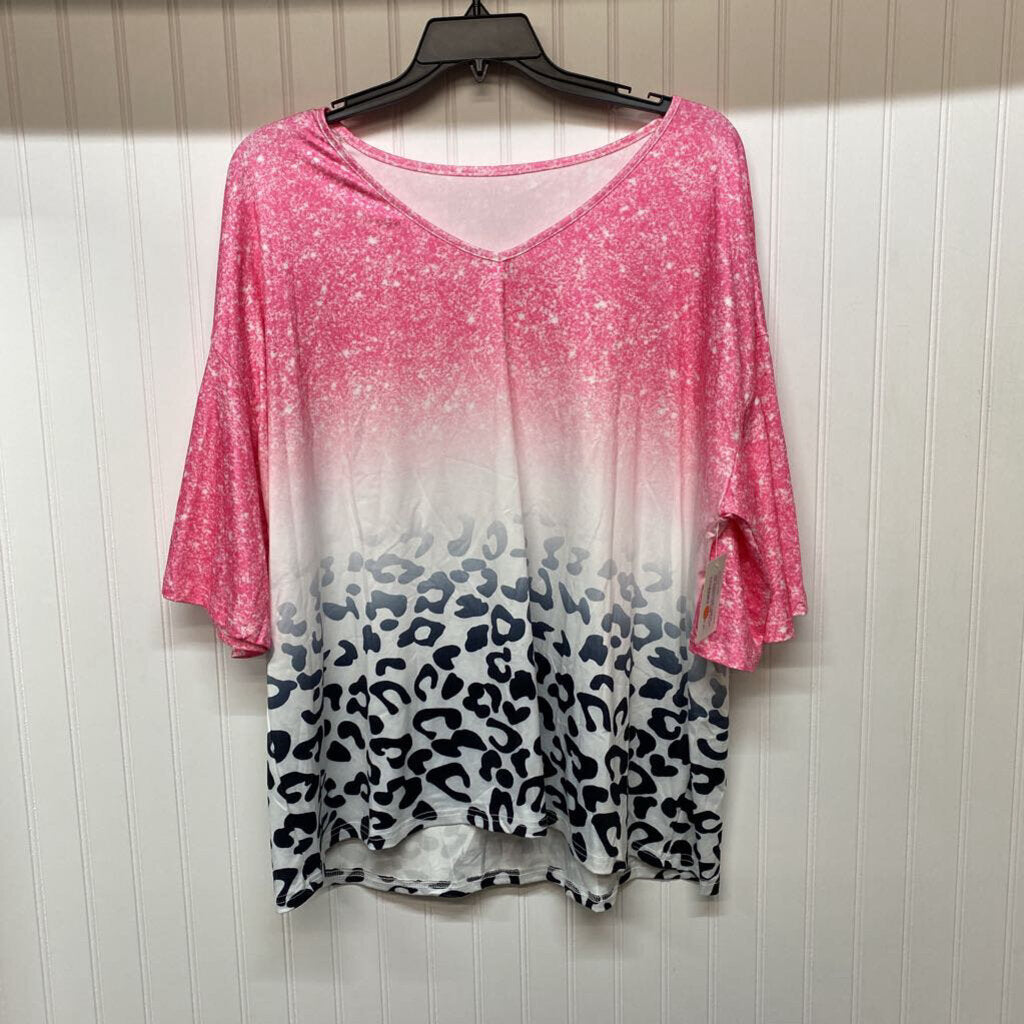 PINK CHEETA TOP