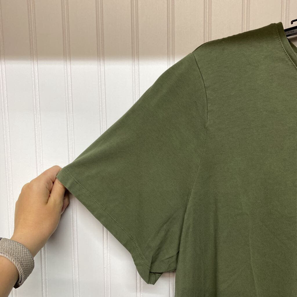OLIVE SHORT SLEEVE SHIRT