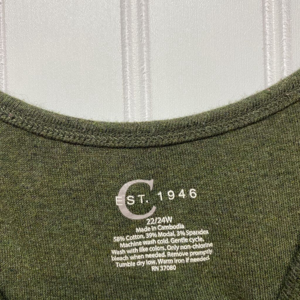 OLIVE TANK TOP
