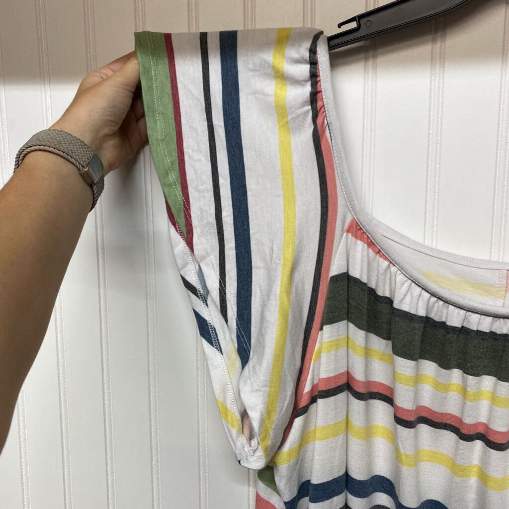 STRIPPED SHORT DRESS
