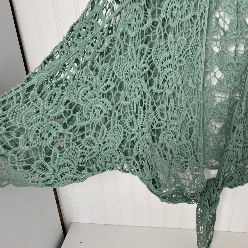 CROCHET TIE CARDIGANB