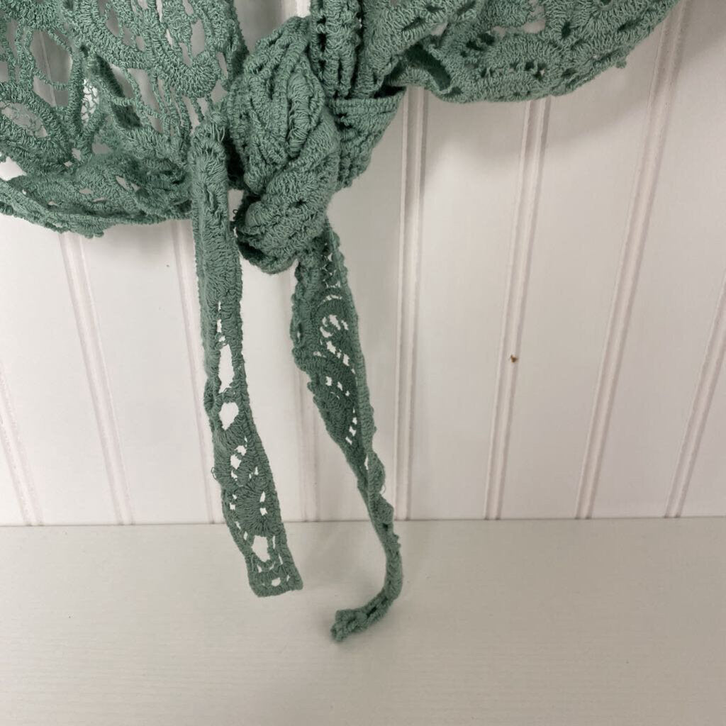 CROCHET TIE CARDIGANB