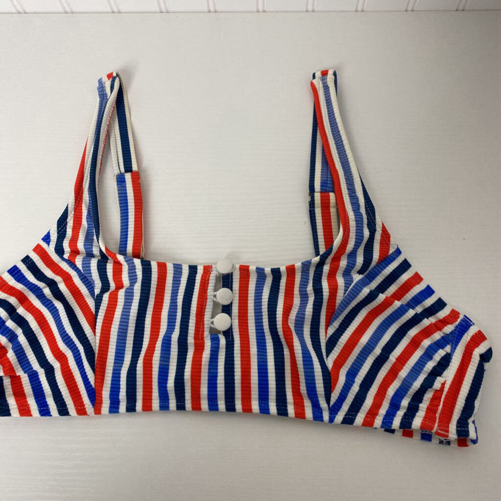 STRIPED BIKINI TOP