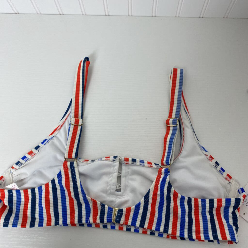 STRIPED BIKINI TOP
