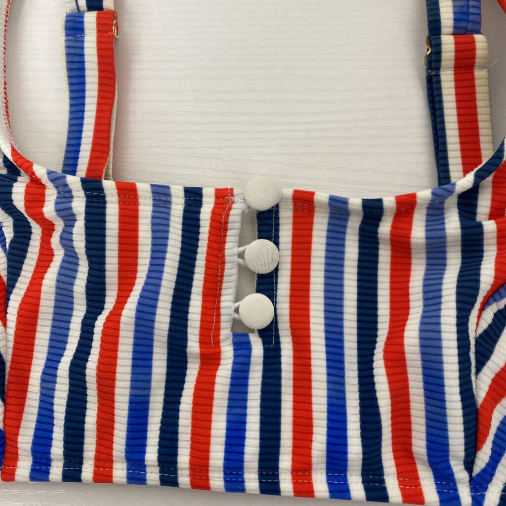STRIPED BIKINI TOP