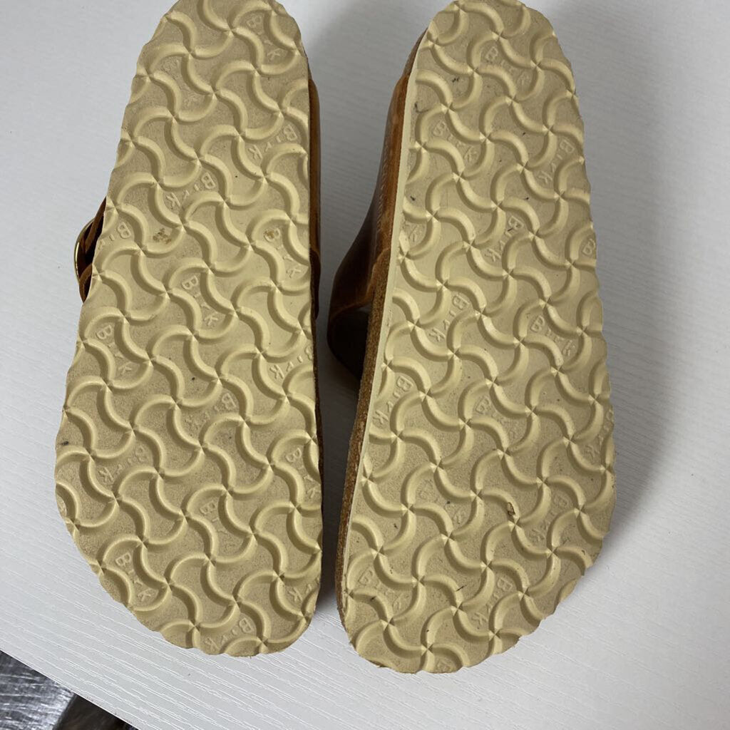 BROWN LEATHER SANDALS