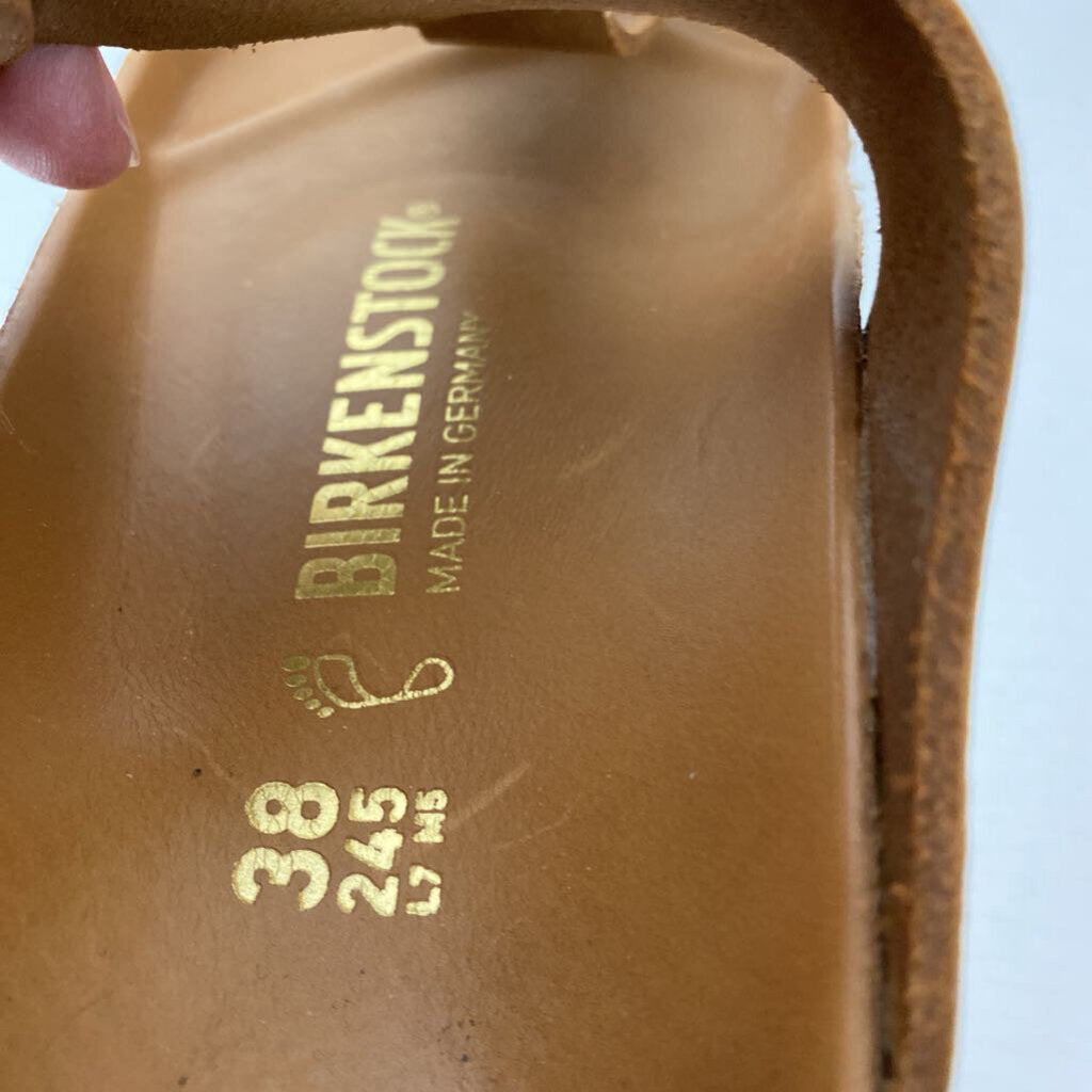BROWN LEATHER SANDALS