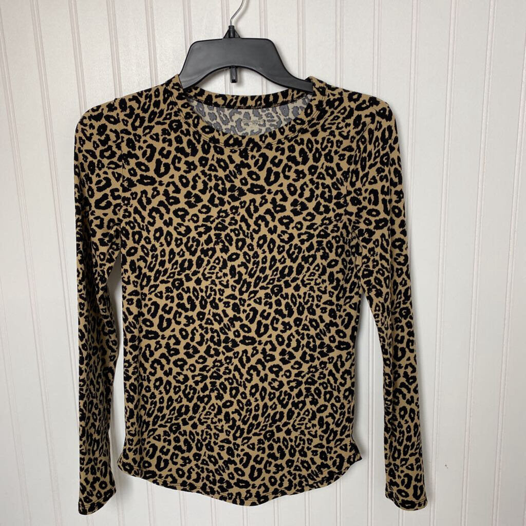 RIBBED CHEETA LONG SLEEVED