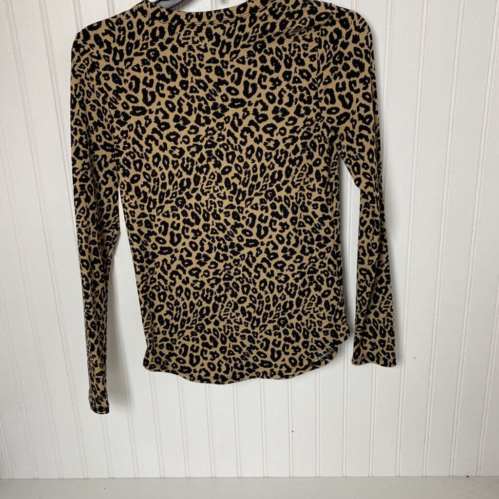 RIBBED CHEETA LONG SLEEVED