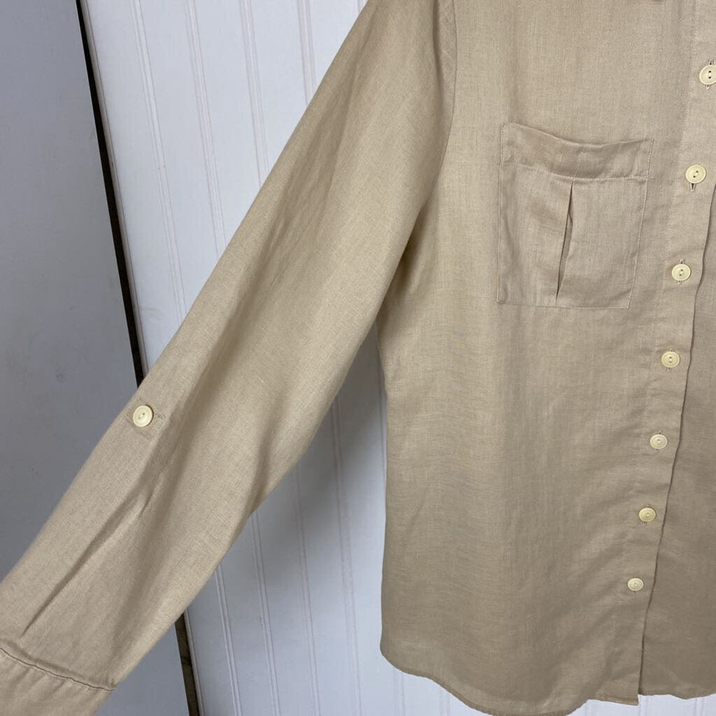 LINEN BUTTON DOWN