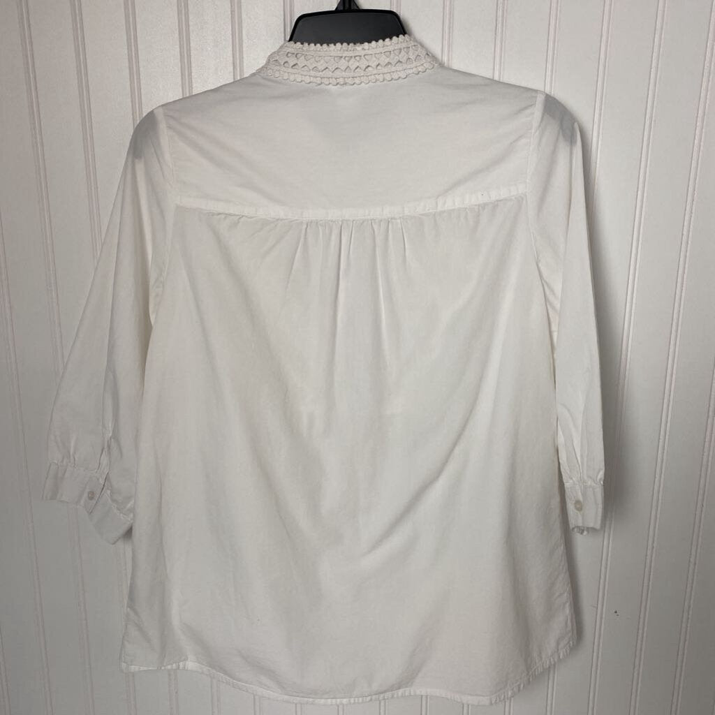 LACE FRONT BUTTON DOWN