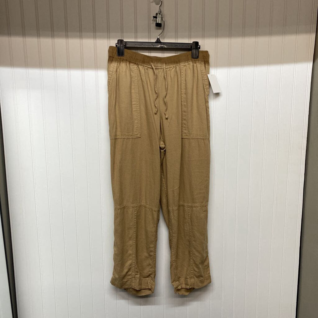 DRAWSTRING WAIST LINEN PANTS