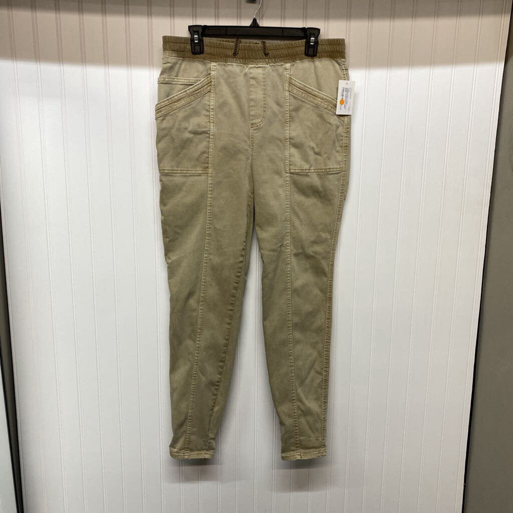 DRAWSTRING WAIST SKINNY JEANS