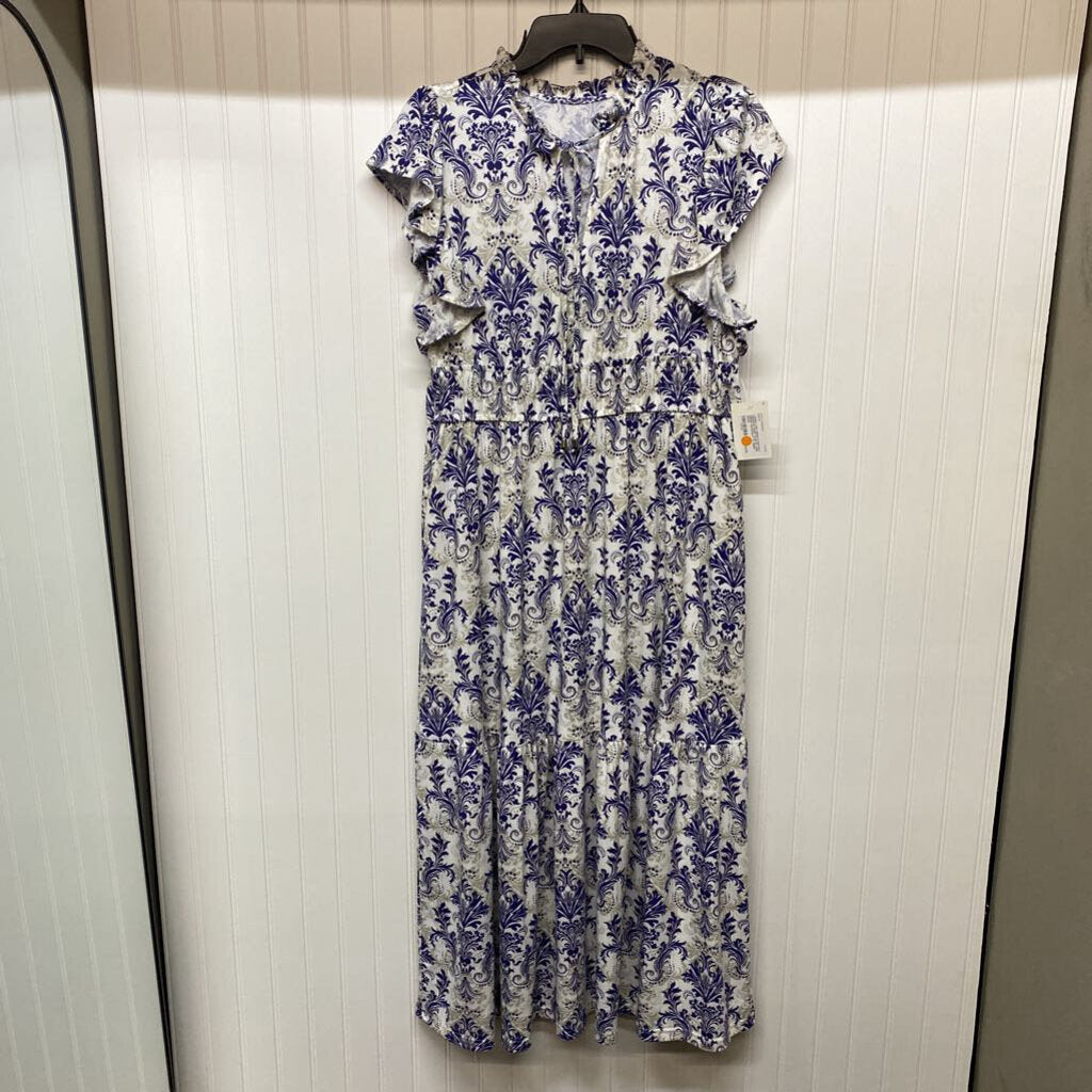 SHORT SLEEVE LONG DRESS