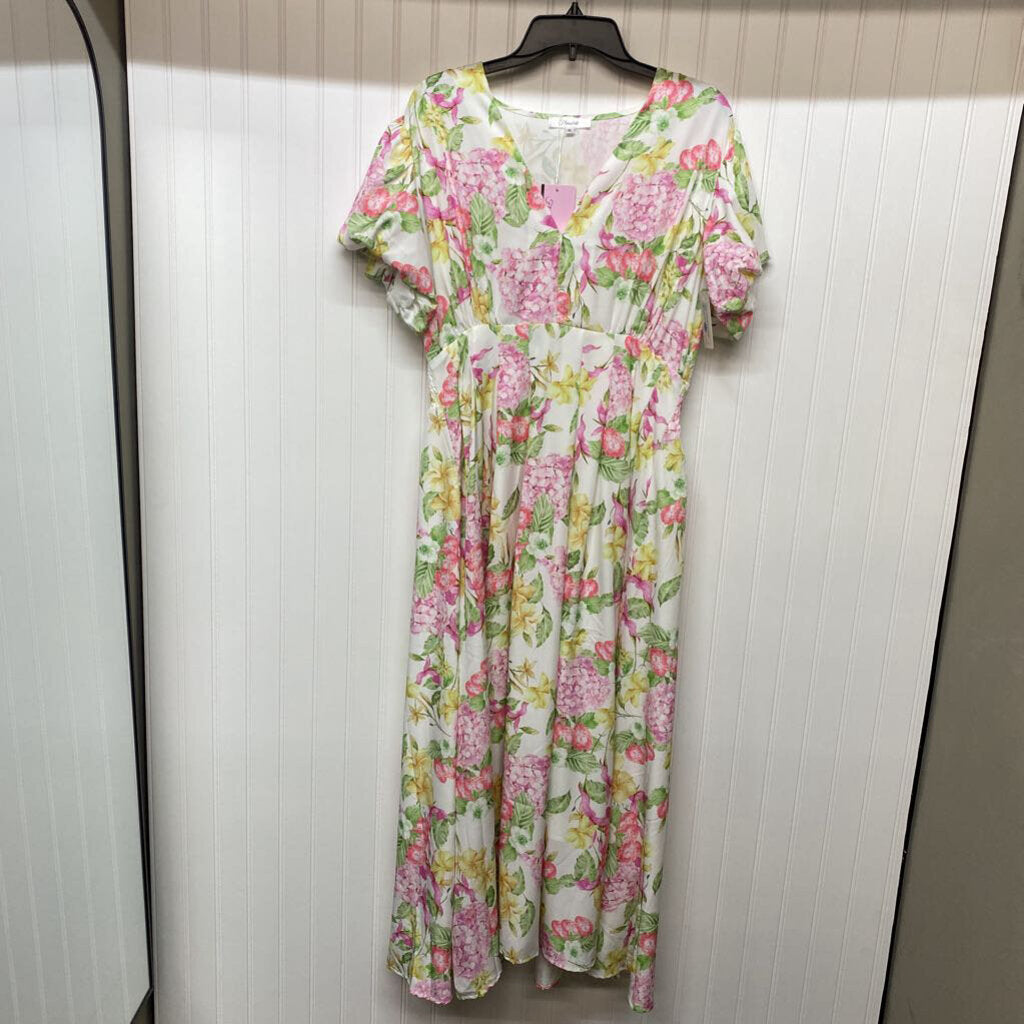 SHORT SLEEVE LONG DRESS