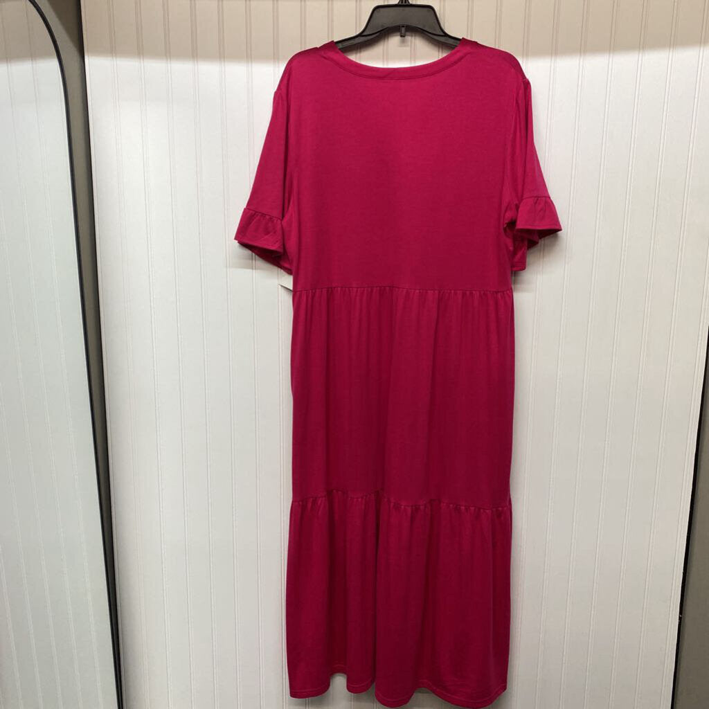 SHORT SLEEVE LONG DRESS