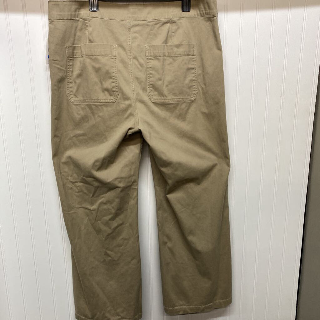WIDE LEG KHAKI PANTS