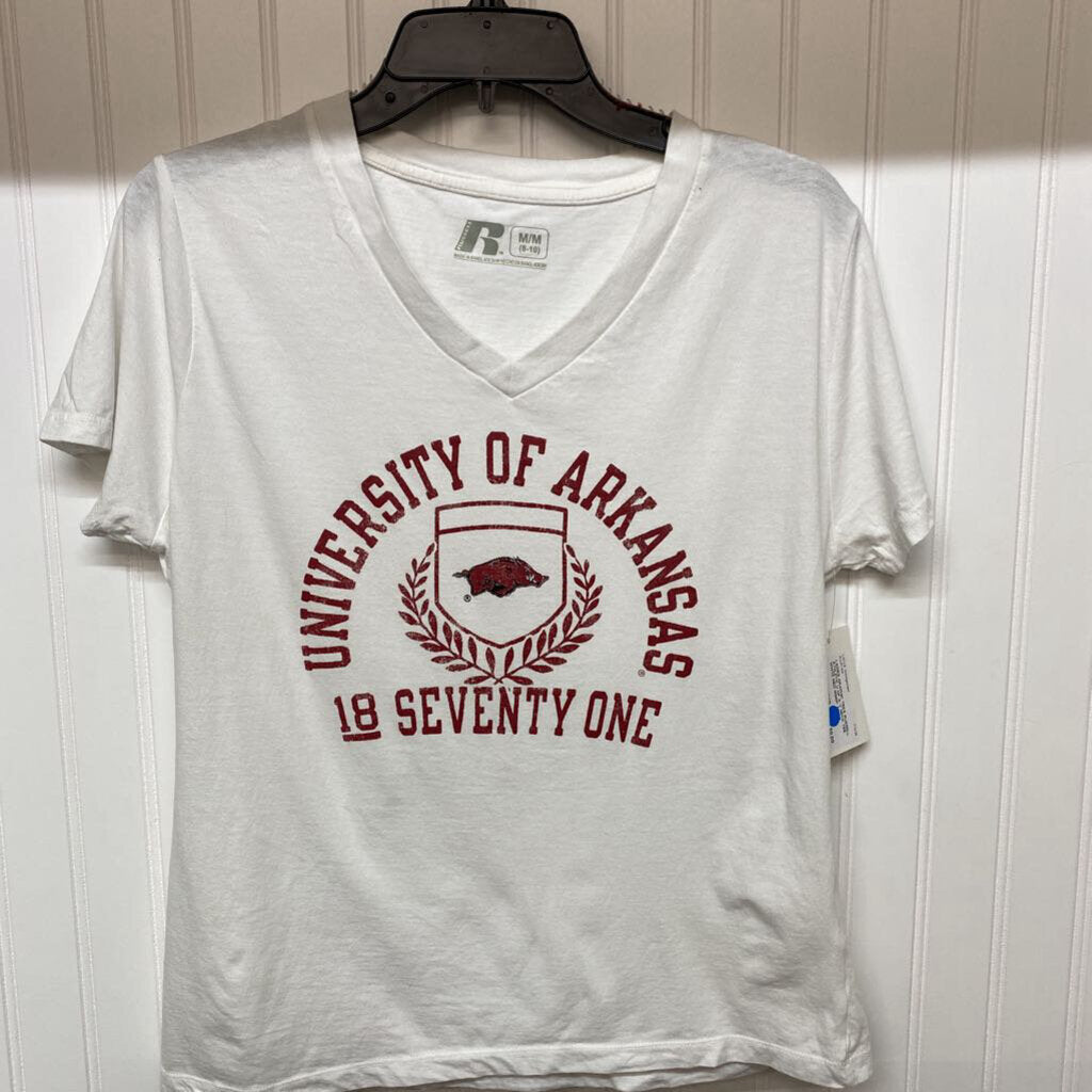 U OF A V NECK TEE