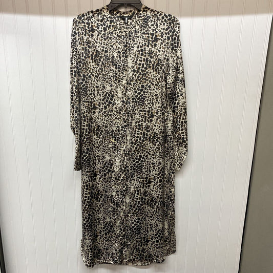 LONG SLEEVED SATIN DRESS