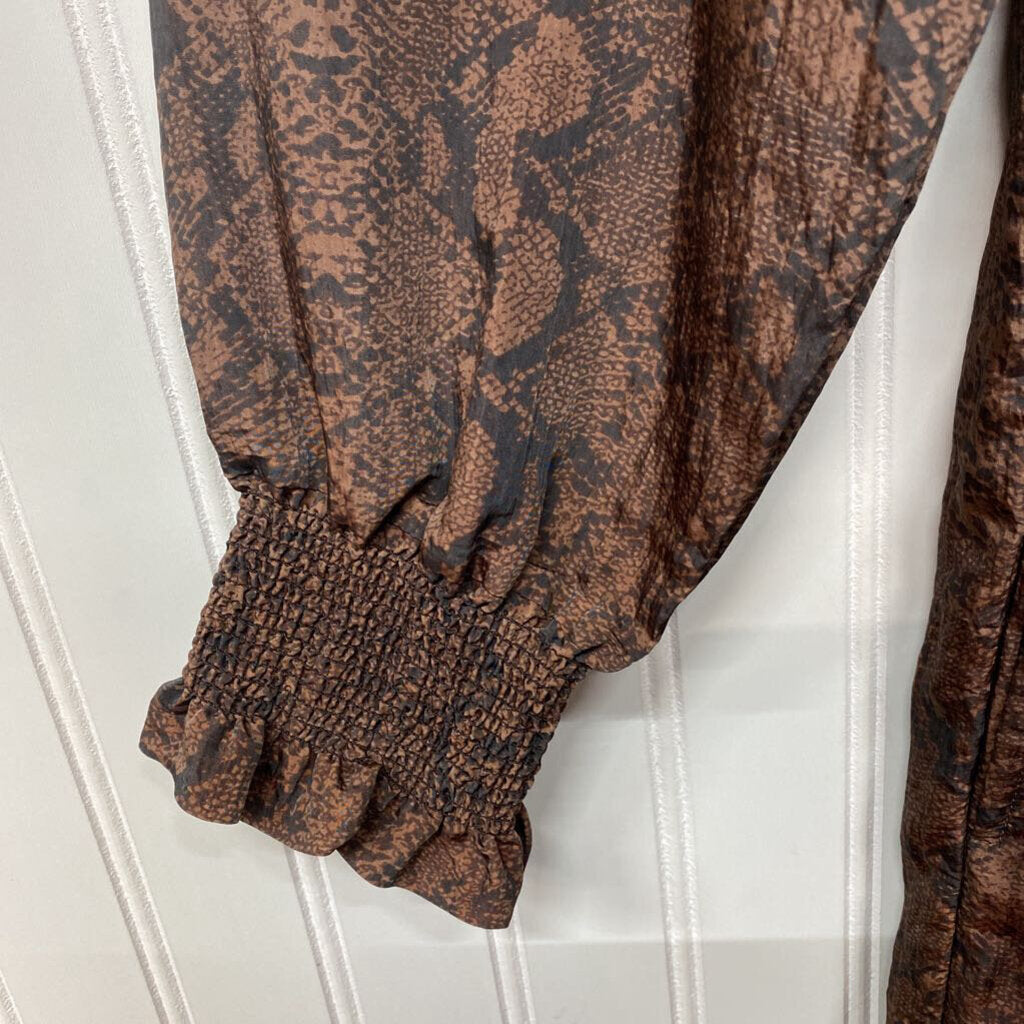LONG RUFFLED DRESS