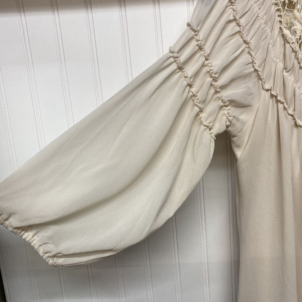 SHEAR LONG SLEEVED DRESS