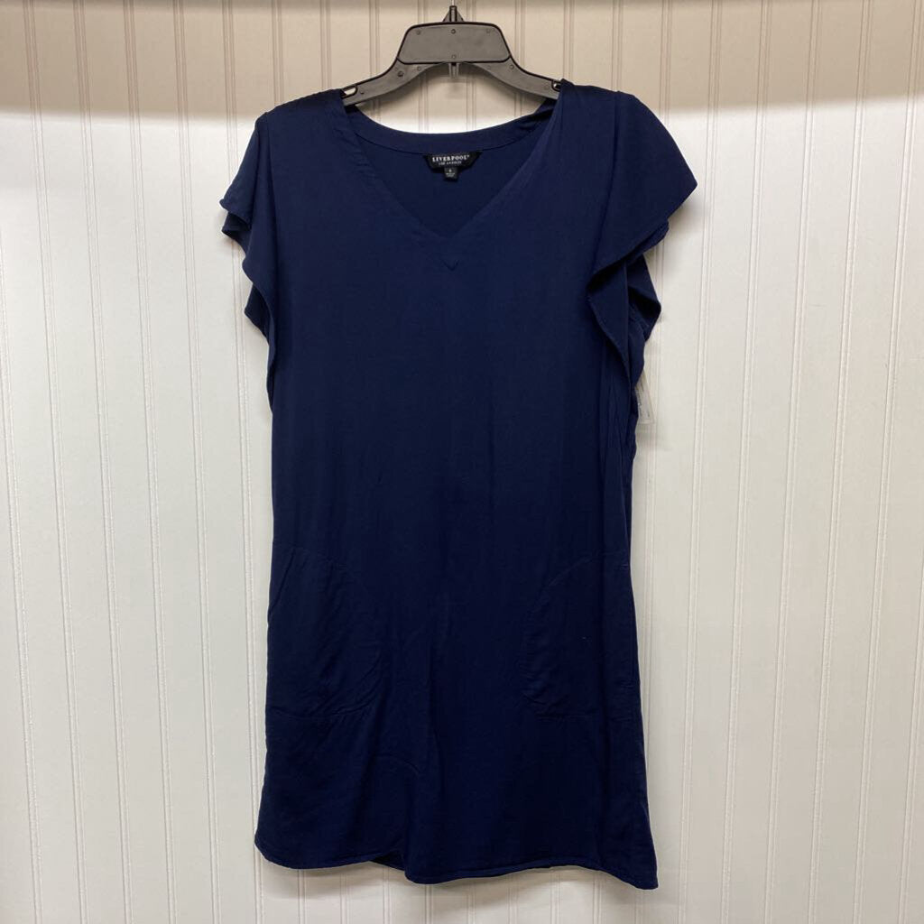 RUFFLED SLEEVE SHORT DRESS