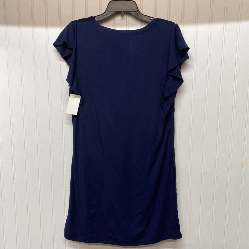 RUFFLED SLEEVE SHORT DRESS