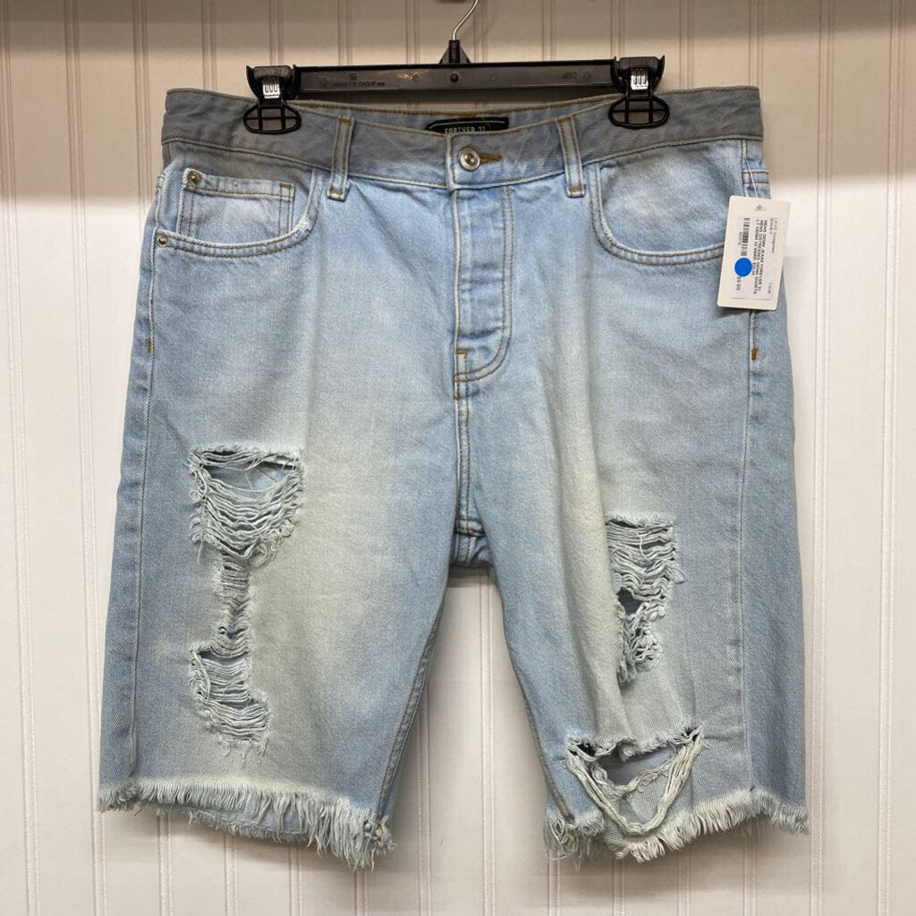 MENS DISTRESSED DENIM SHORTS