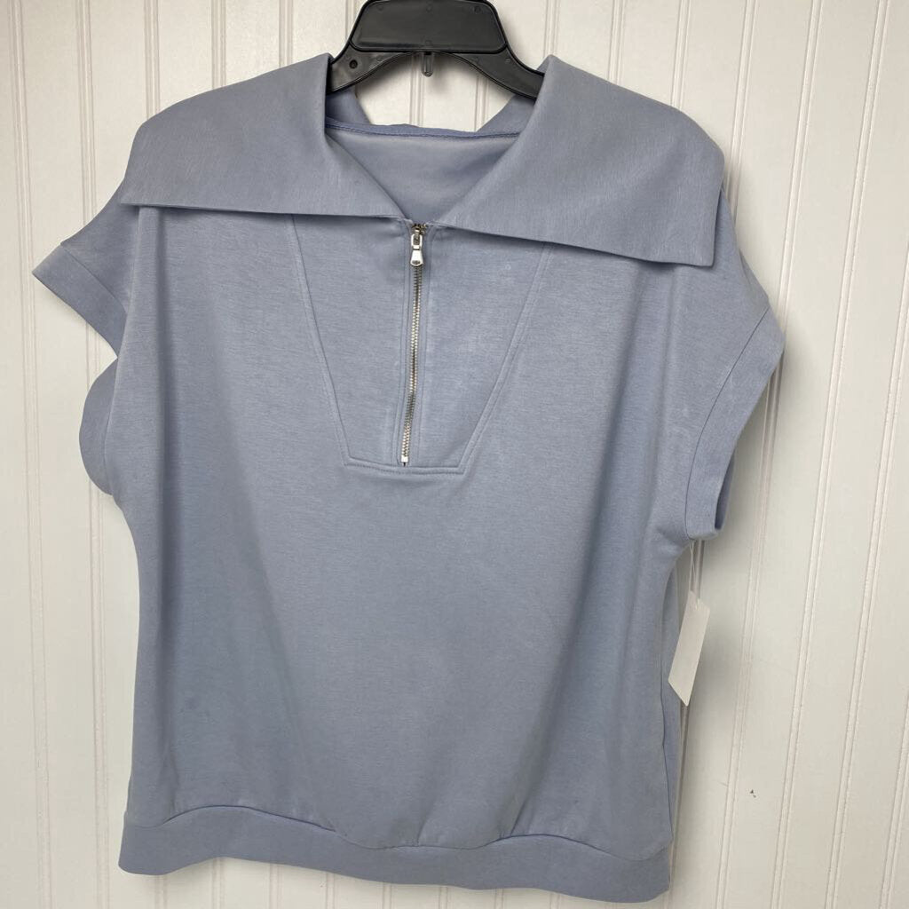 1/4 ZIP SLEEVELESS TOP